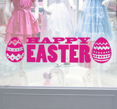 Happy Easter Window Sticker - TenStickers