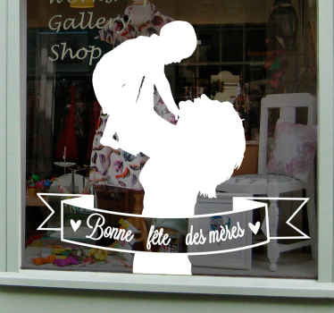 Sticker amour fête des mères dessin - TenStickers