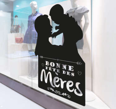 Sticker fête des mères silhouettes - TenStickers