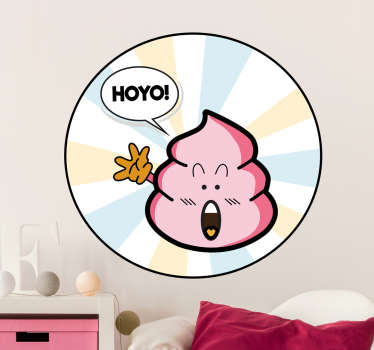 Pegatina infantil caca de Arale - TenVinilo