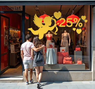 Kerub rabat Saint Valentine klistermärke - TenStickers