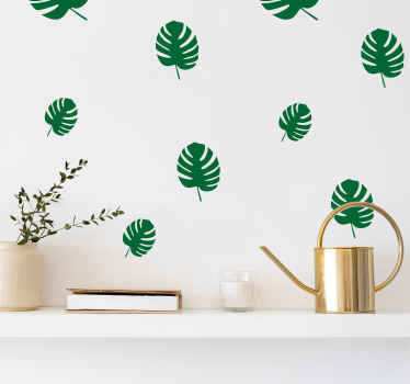 Pretty rib leaves of Adam plant wall sticker - TenStickers