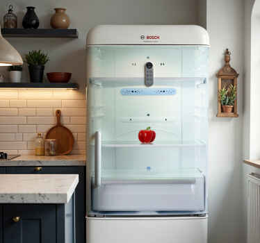 Tyhjiä hyllyjä jääkaappitarra - Tenstickers