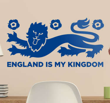 England Is My Kingdom Wall Sticker - TenStickers