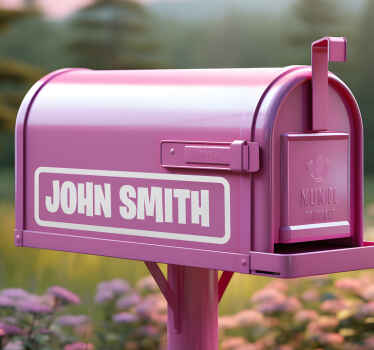 Adesivo caixa de correio cartas personalizada - TenStickers