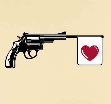 Sticker amour pistolet - TenStickers