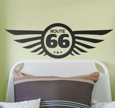 Wandtattoo Logo Route 66 - TenStickers