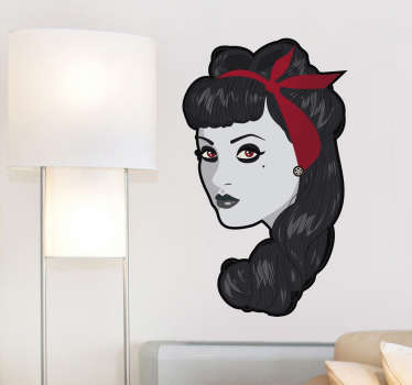 Vinilo decorativo pinup zombie - TenVinilo