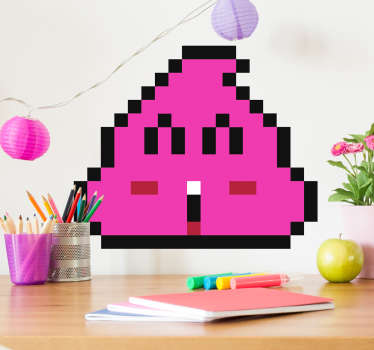 Sticker con un estética de videojuego arcade clásico disponible en gran variedad de tamaños.