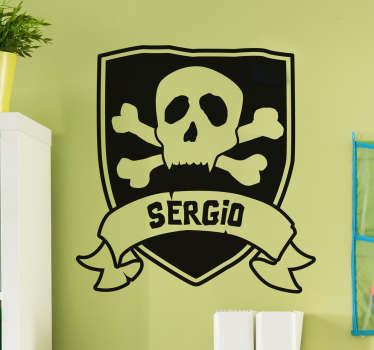 カスタマイズ可能な素晴らしい海賊壁ステッカー - TENSTICKERS