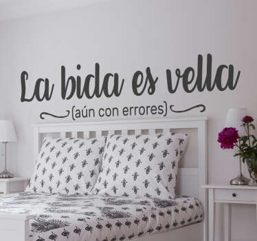 Vinilo vida es bella errores - TenVinilo