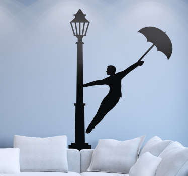 Wandtattoo Schlafzimmer Laterne Schirm - TenStickers