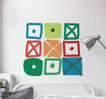 Stickers decorativi scaffali quadrati - TenStickers