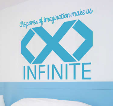 Adesivo decorativo Simbolo infinito Imagination - TenStickers