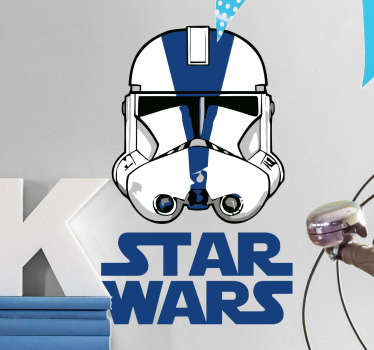 Autocolante decorativo Star Wars. Coloque o quarto do seu filho cheio de estilo e veja-o todo vaidoso a mostrar o seu quarto aos amigos!