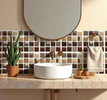 Mosaic style tile sticker - TenStickers