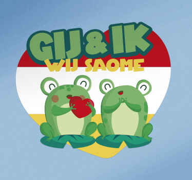 oeteldonk gij & ik feestdagen sticker - TenStickers
