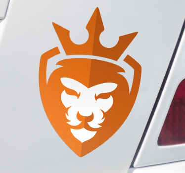 Oranje nederlandse leeuw feestdagen sticker - TenStickers