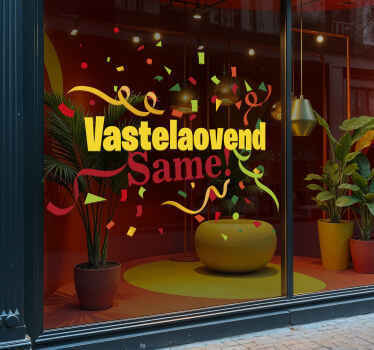 vastelaovend same feestdagen sticker - TenStickers