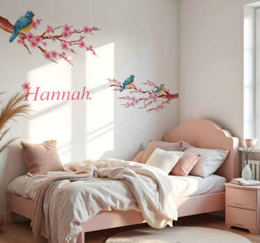 Minimalist peaceful blossom wall sticker - TenStickers