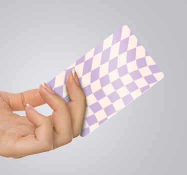 Vinilo tarjeta de crédito cuadrados de colores pastel - TenVinilo