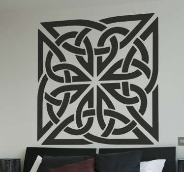 Adesivo simolo celtico quadrato - TenStickers