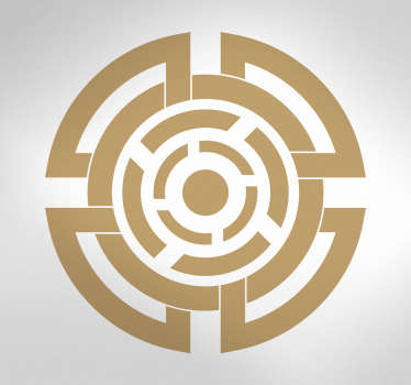 Adesivo murale simbolo celtico tondo - TenStickers