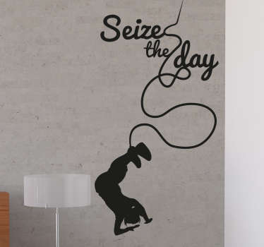 Seize The Day literature wall sticker - TenStickers