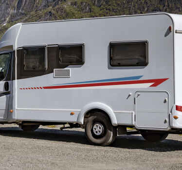 Stripes side campervan decal - TenStickers
