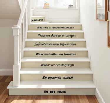 Thuis is trap sticker - TenStickers