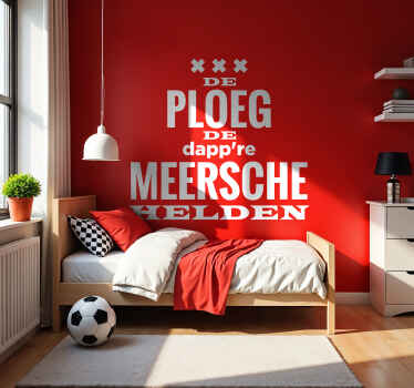 de ploeg de dapp're meersche helden voetbal muursticker - TenStickers