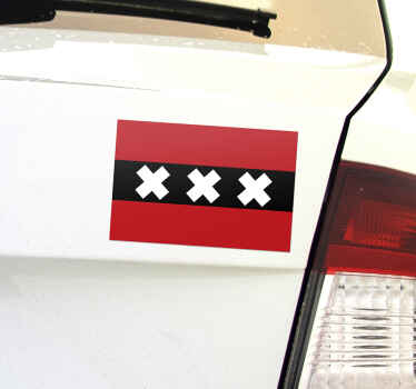Amsterdam vlaggen sticker - TenStickers