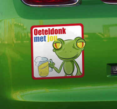 oeteldonk met jou feestdagen sticker - TenStickers