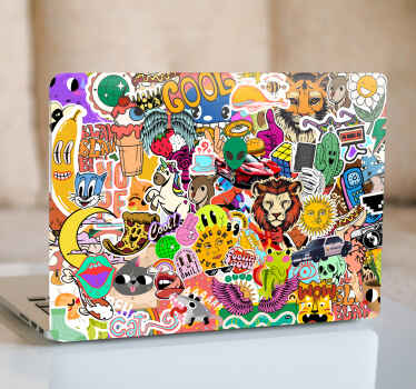 Cool random designs laptop skin - TenStickers