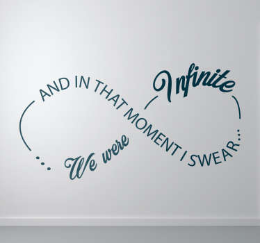 Sticker Simbolo Infinito I swear - TenStickers