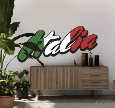 Adesivo decorativo Lettering Italia - TenStickers