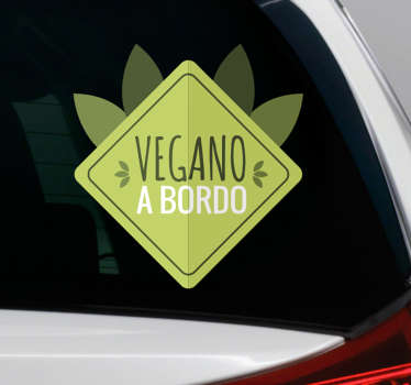 Adesivo vegano a bordo originale - TenStickers