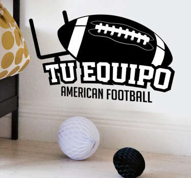 Vinilo personalizable equipo football - TenVinilo