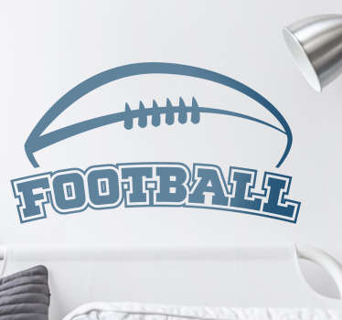 American Football Wandaufkleber - TenStickers