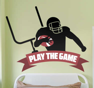 Wallsticker football play the game - TenStickers