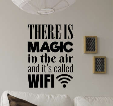 Adesivo decorativo luogo magico wifi - TenStickers