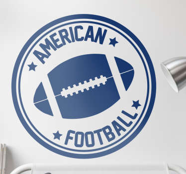 Sticker american football ballon - TenStickers