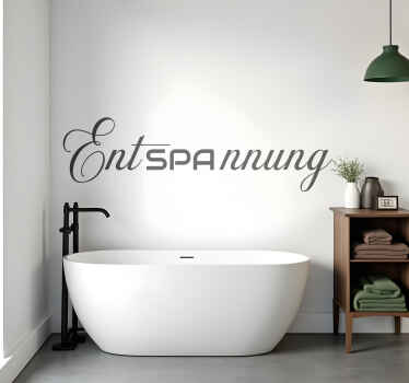 Wandtattoo Badezimmer entspannungs-spa - TenStickers