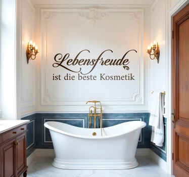 Wandtattoo genieße das leben - TenStickers