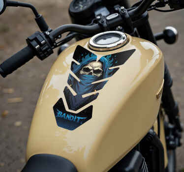 Motorrad Aufkleber totenkopfbandit - TenStickers