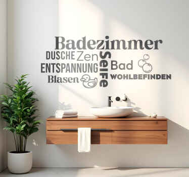 Wandtattoo Badezimmer entspannende konzepte - TenStickers