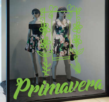 Vinilos para escaparates promoción primavera - TenVinilo