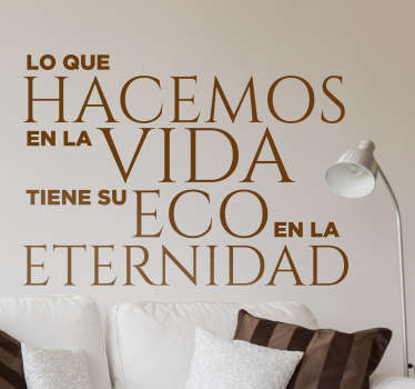 Vinilo de texto frases célebres Gladiator - TenVinilo