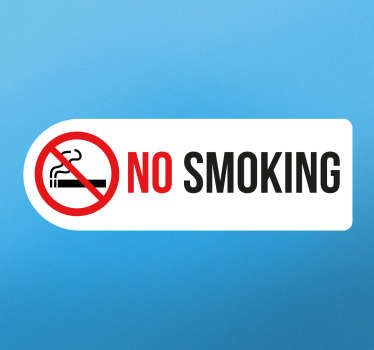 No Smoking Sign - TenStickers