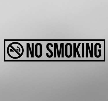 Naljepnica zabranjena za pušenje na vinilu - TenStickers